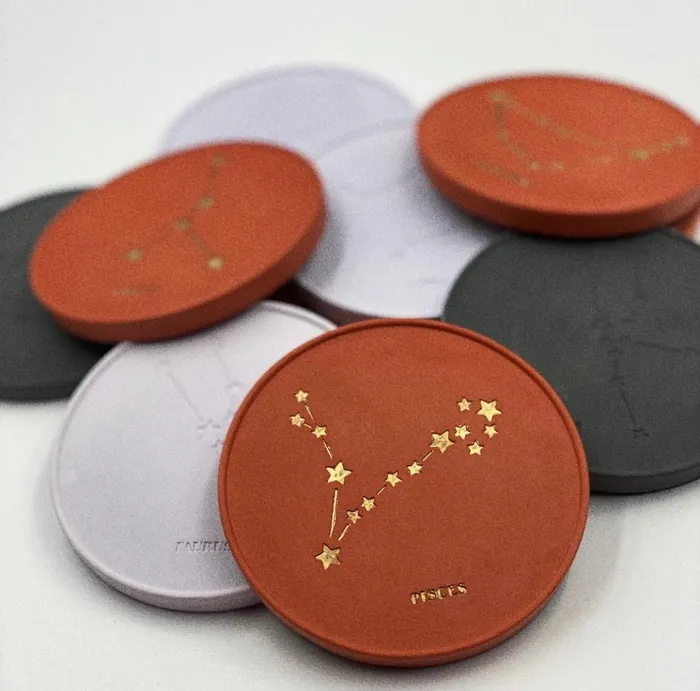 Resinarthub Necklaces Zodiac Coaster Silicone Mold for Jesmonite Art