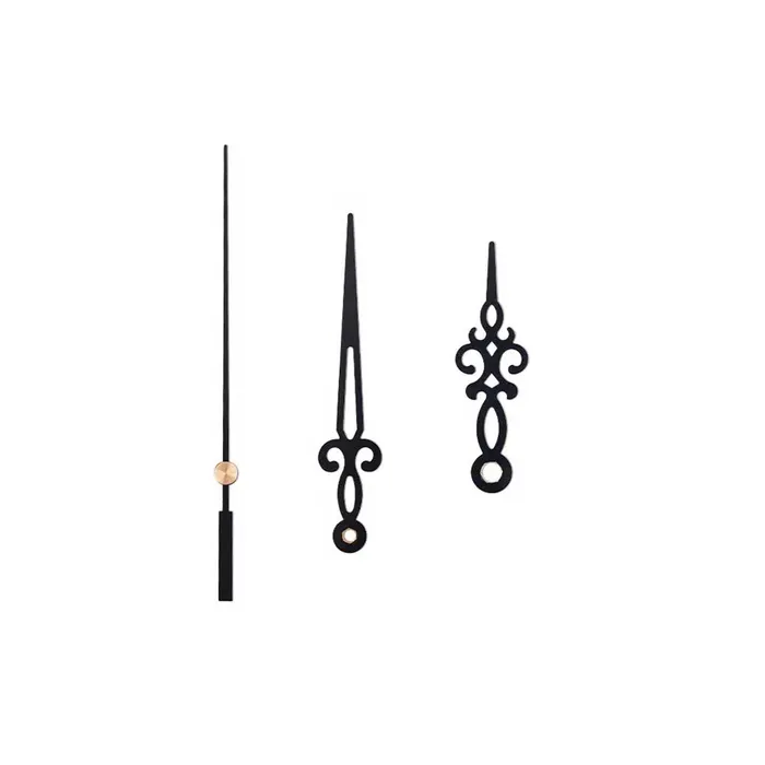 Resinarthub Rings Geometric Clock Hands Needles Gold Silver Black White
