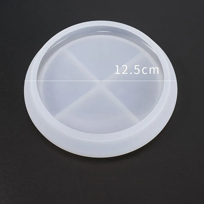Resinarthub Rings Small Round Plate Crystal Silicone Mould