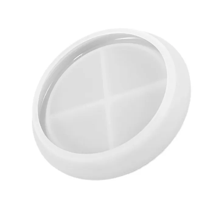 Resinarthub Rings Small Round Plate Crystal Silicone Mould