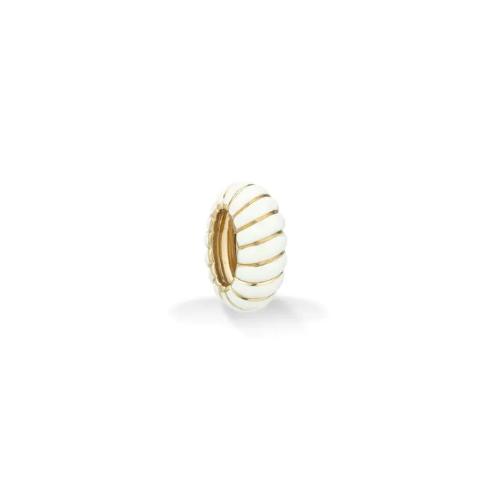 Rings Adina Reyter White Ceramic Wave Big Bead