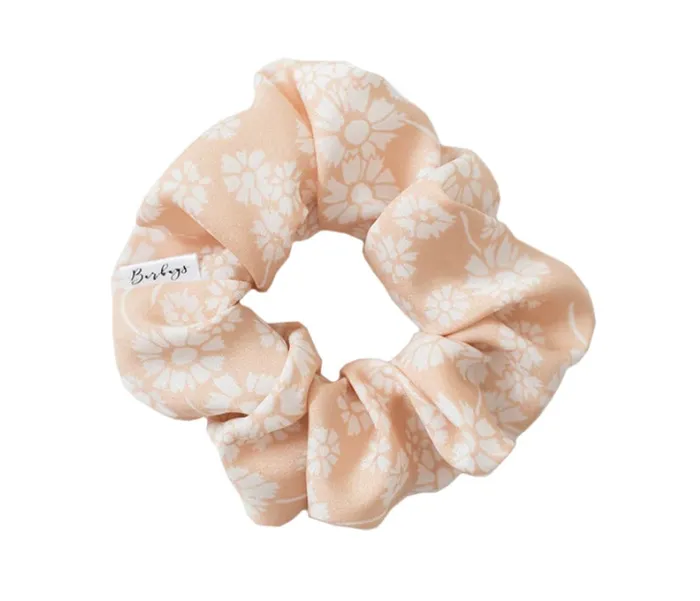 Rings Barbays Soft Peach Floral Scrunchie Barbays