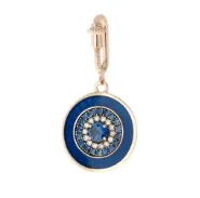 Rings Charm Navy Blue Eye Blue Sapphire Diamonds Selim Mouzannar