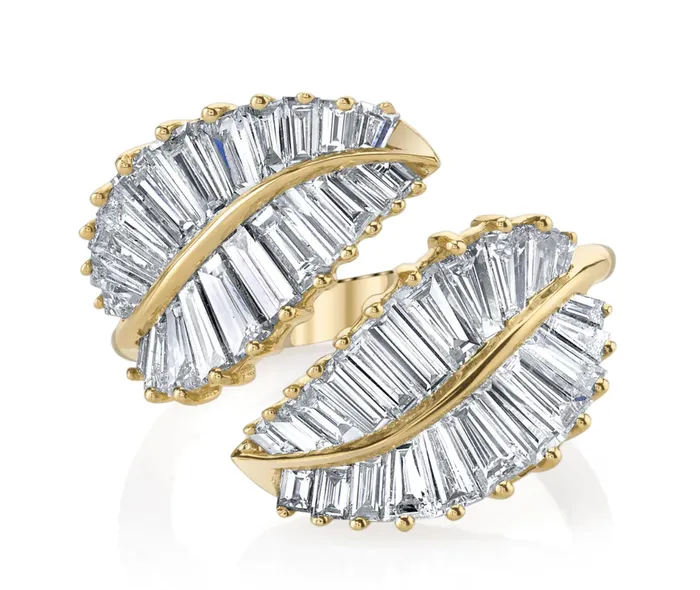 Rings CLASSIC PALM LEAF DIAMOND RING Anita Ko