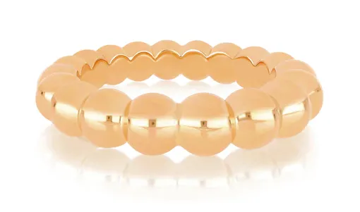 Rings Gold Jumbo Ball Stack Ring EF Collection