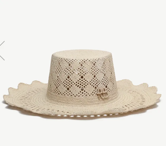 Rings Ruslan Baginskiy Cut OutDetail Straw Hat
