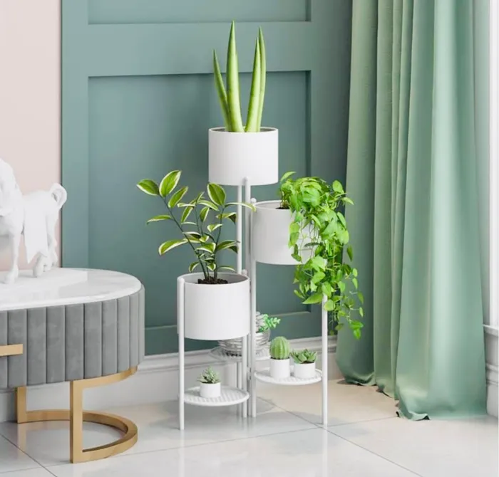 Rings Splash 6 Tier White Plant Holder Pick Up Only