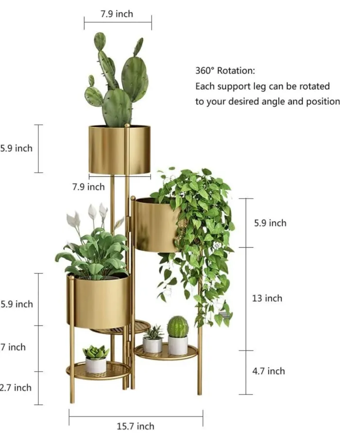Rings Splash 6 Tier White Plant Holder Pick Up Only