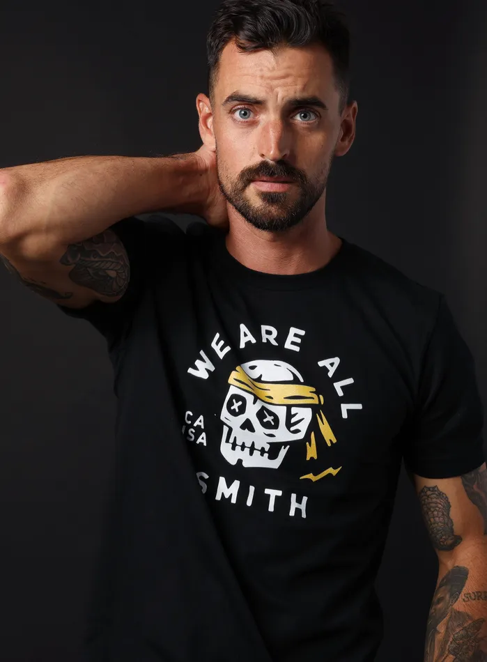 Rings WE ARE ALL SMITH Mens Jewelry Clothing Skull Black Unisex black short sleeve tshirt