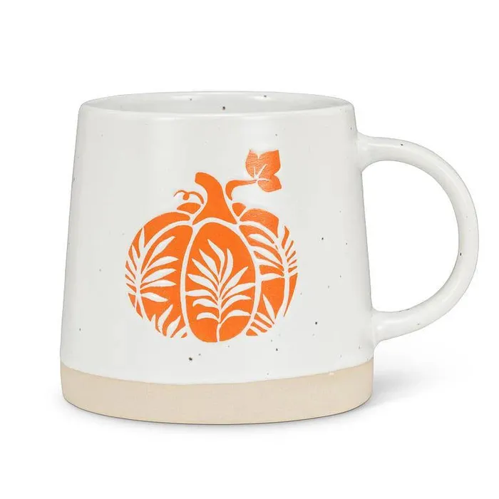 Rings Wide Base Pumpkin Mug Abbott
