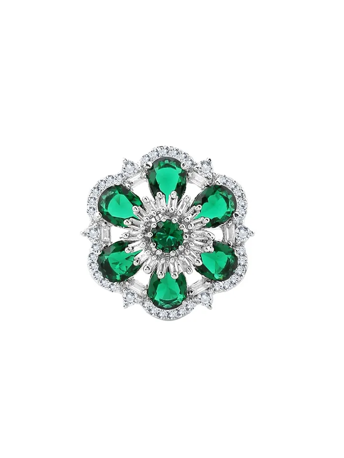 Rings Yellow Chimes Rings for Women American Diamond Ring RhodiumPlated Crystal ADStudded Floral Finger Ring For Women and Girls RG 5 Yellow Chimes Rings Yellow Chimes Rings for Women American Diamond Ring RhodiumPlated Crystal ADStudded Floral Finger Ring For Women and Girls RG 5 Yellow Chimes