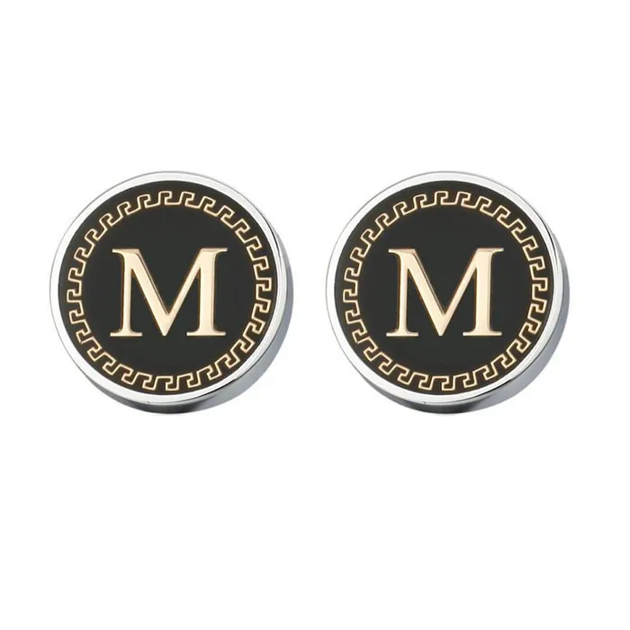 Rings Yellow Chimes Yellow Chimes Cufflinks for Men Alphabets Cuff links M Statement Stainless Steel Cufflinks for Men and Boys Rings Yellow Chimes Yellow Chimes Cufflinks for Men Alphabets Cuff links M Statement Stainless Steel Cufflinks for Men and Boys