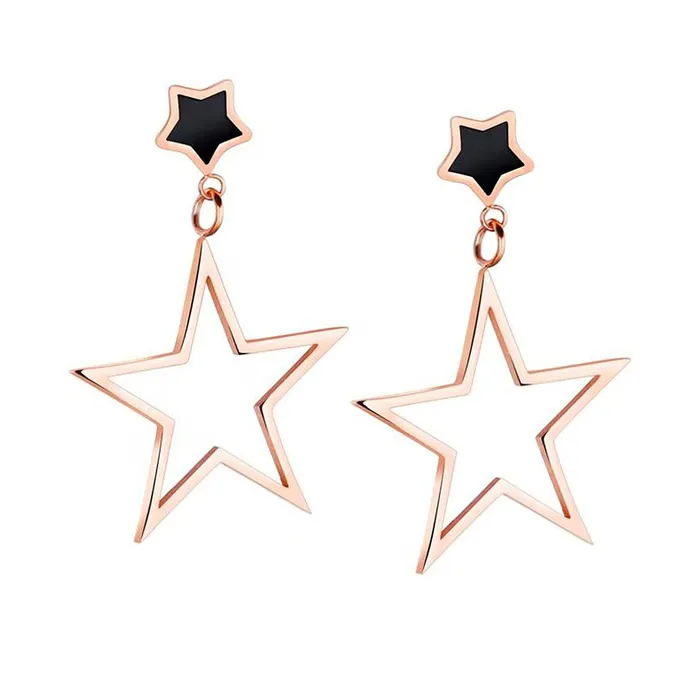 Rings Yellow Chimes Yellow Chimes Drop Earrings for Women Rose Gold Plated Stainless Steel Star Shaped Statement style Drop Earrings for Women and Girls Rings Yellow Chimes Yellow Chimes Drop Earrings for Women Rose Gold Plated Stainless Steel Star Shaped Statement style Drop Earrings for Women and Girls