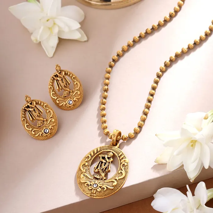 Rings Yellow Chimes Yellow Chimes Jewellery Set for Women and Girls Beads Necklace Set for Women Gold Plated Charm Drop Beads Beaded Necklace Set Birthday Gift for girls and women Anniversary Gift for Wife