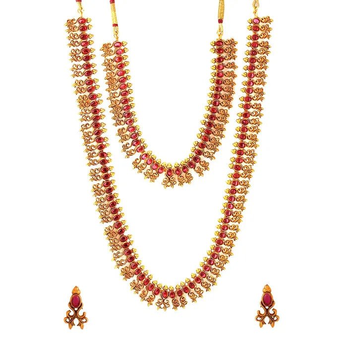 Rings Yellow Chimes Yellow Chimes Jewellery Set for Women and Girls Traditional Red Kundans Necklace Set Gold Plated Multilayer Necklace Set Birthday Gift for girls and women Anniversary Gift for Wife Rings Yellow Chimes Yellow Chimes Jewellery Set for Women and Girls Traditional Red Kundans Necklace Set Gold Plated Multilayer Necklace Set Birthday Gift for girls and women Anniversary Gift for Wife