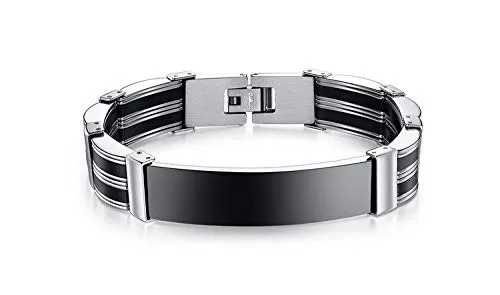 Rings Yellow Chimes Yellow Chimes Stylish 316L Stainless Steel Fashion Classic Style Bracelets for Men Boys Bracelets