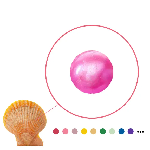Rings YXB1 Red Shell Oyster Freshwater Round Pearls Rings YXB1 Red Shell Oyster Freshwater Round Pearls