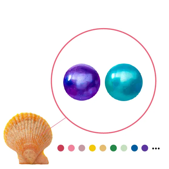 Rings YXB1 Red Shell Oyster Freshwater Round Pearls Rings YXB1 Red Shell Oyster Freshwater Round Pearls
