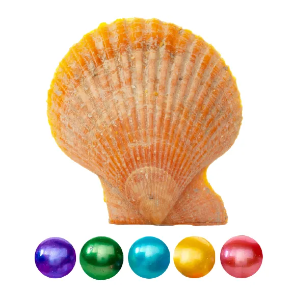 Rings YXB1 Red Shell Oyster Freshwater Round Pearls Rings YXB1 Red Shell Oyster Freshwater Round Pearls