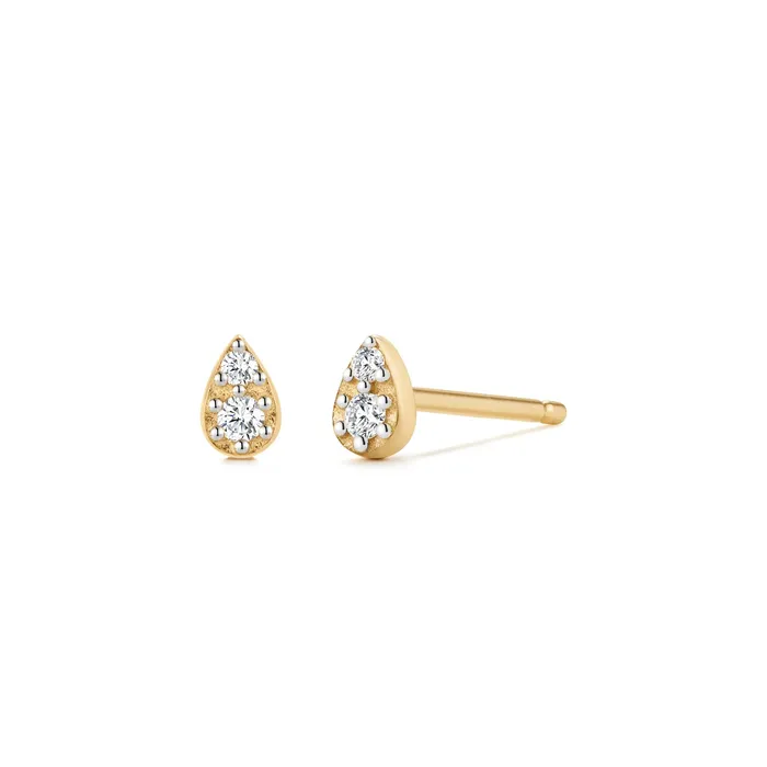 ROSA Diamond Pave Teardrop Studs AURELIE GI Earrings