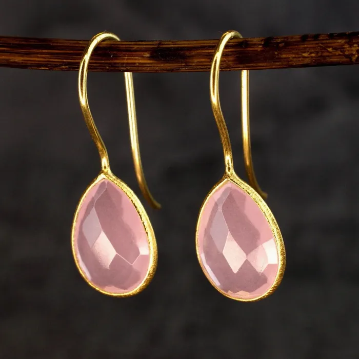 Rosenquarz Ohrringe MadameLili MadameLili Earrings