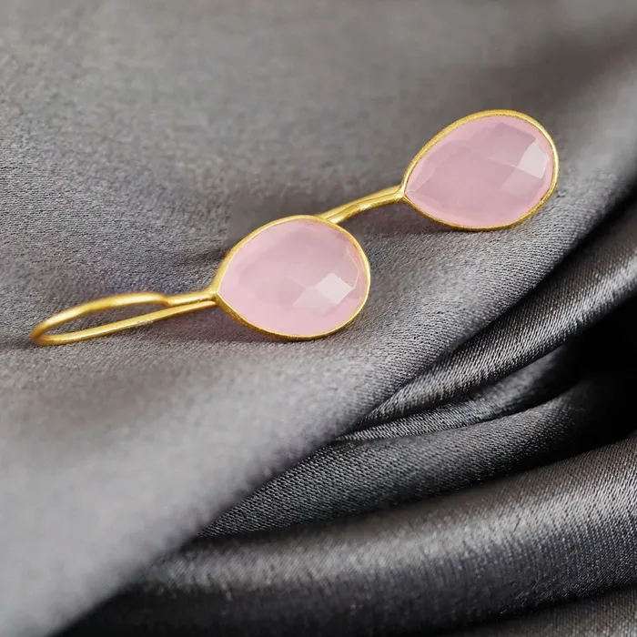 Rosenquarz Ohrringe MadameLili MadameLili Earrings