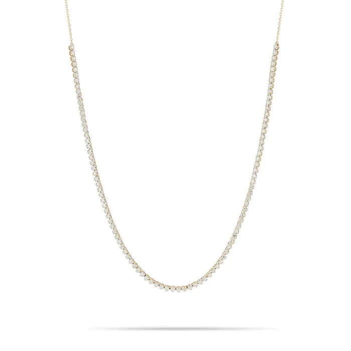 Round Diamond Half Riviera Necklace Adina Reyter Necklaces