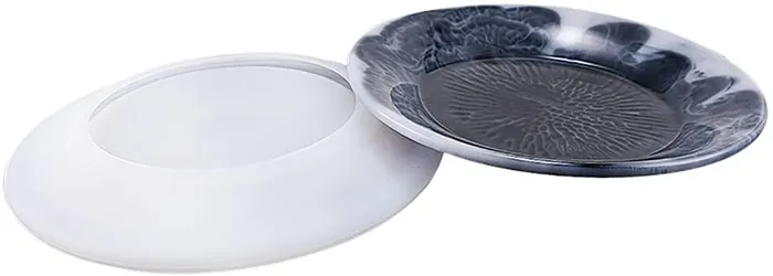 Round Flat Dish plate Silicone Mold Resinarthub Rings