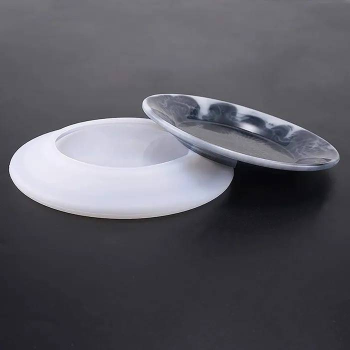 Round Flat Dish plate Silicone Mold Resinarthub Rings