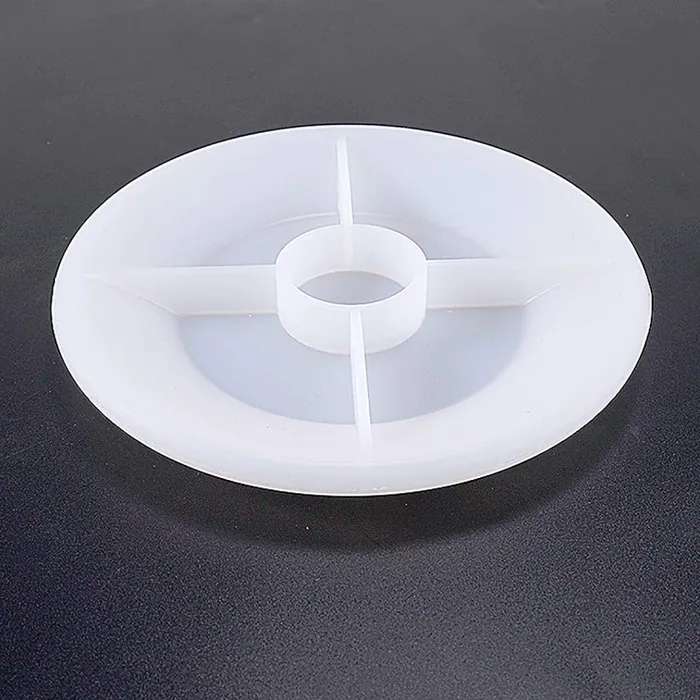 Round Flat Dish plate Silicone Mold Resinarthub Rings