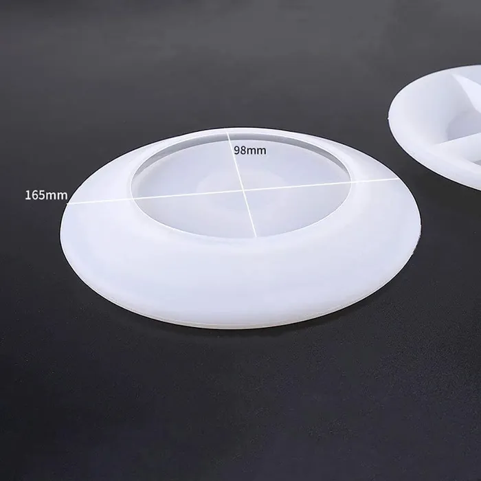 Round Flat Dish plate Silicone Mold Resinarthub Rings