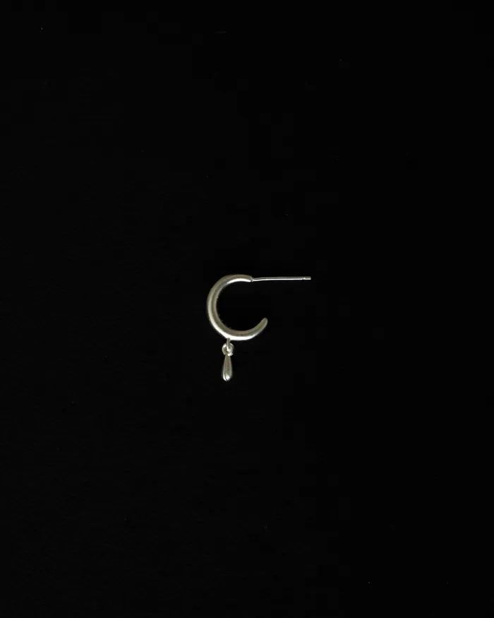 Saloma Brushed Dangle Drop Stud Earrings MYJN Earrings
