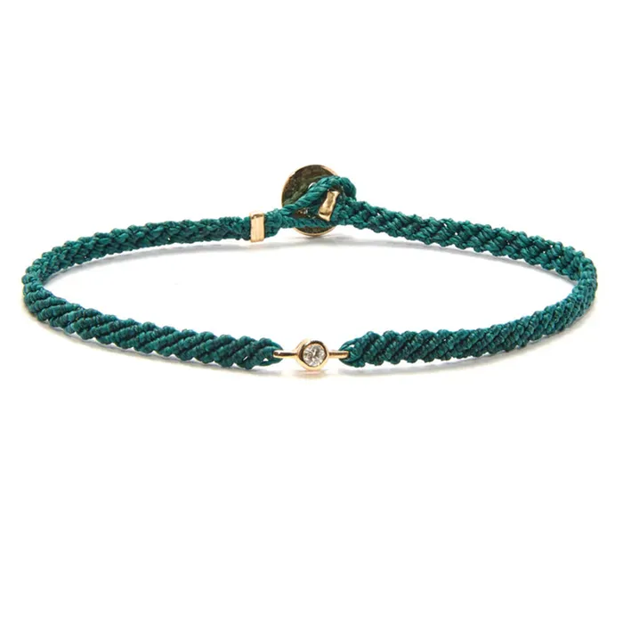 Scosha Bracelets Classic Diamond Bracelet in Mallard Green