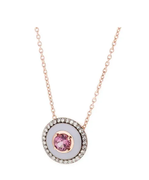 Selim Mouzannar Necklaces MINA LILAC PENDANT PINK TOURMALINE DIAMONDS