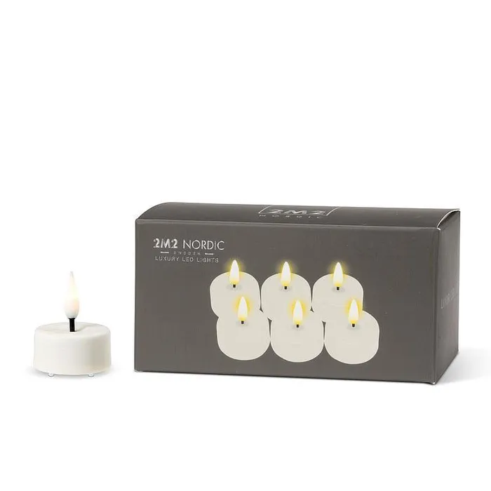 Set of 6 Tealights Luxlite Abbott Earrings