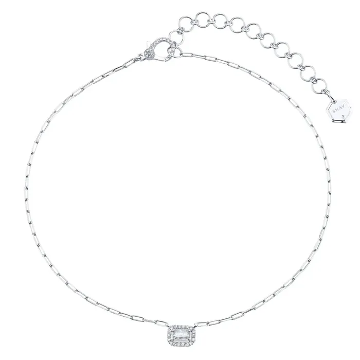 Shay Fine Jewelry Necklaces DIAMOND HALO DROP NECKLACE