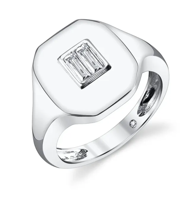 Shay Fine Jewelry Rings BAGUETTE DIAMOND PINKY RING