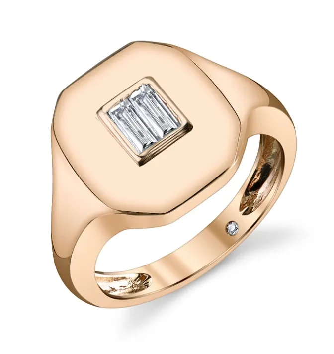 Shay Fine Jewelry Rings BAGUETTE DIAMOND PINKY RING