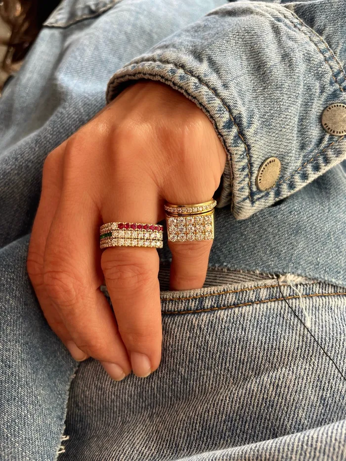 Shylee Rose Rings Diamond Square Ring
