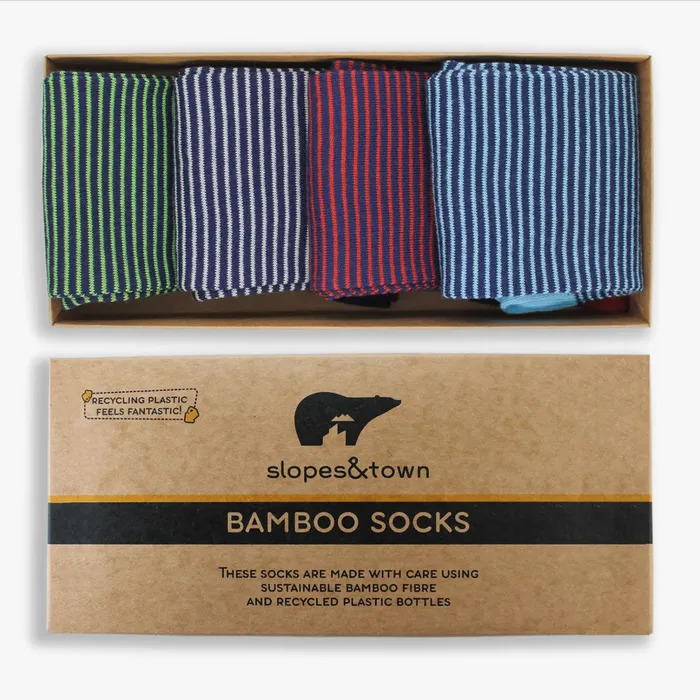 Slopes Town Earrings Geschenkbox Socken Stripes Edition SlopesTown