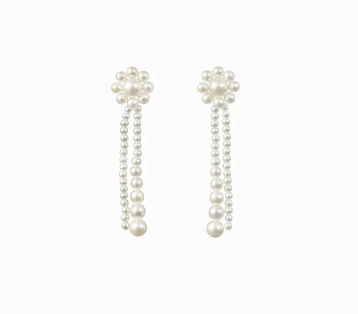 Sophie Bille Brahe Grande Promenade de Fleur Earrings