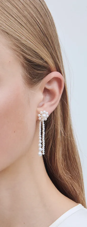 Sophie Bille Brahe Grande Promenade de Fleur Earrings