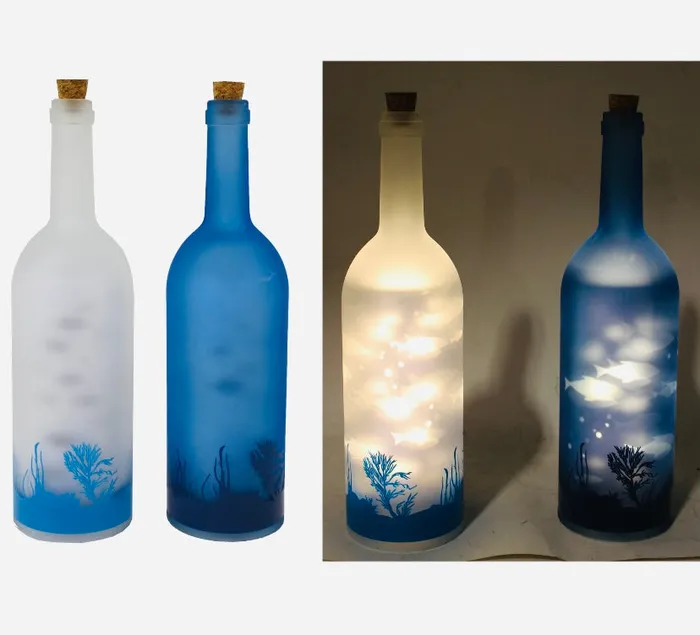 Splash Earrings LED Sea Bottles wLights