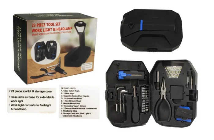 Splash Necklaces 23pc Tool Kit wFlash Light