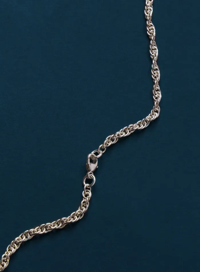 Sterling Silver Cross on Rope Chain We Are All Smith Necklaces