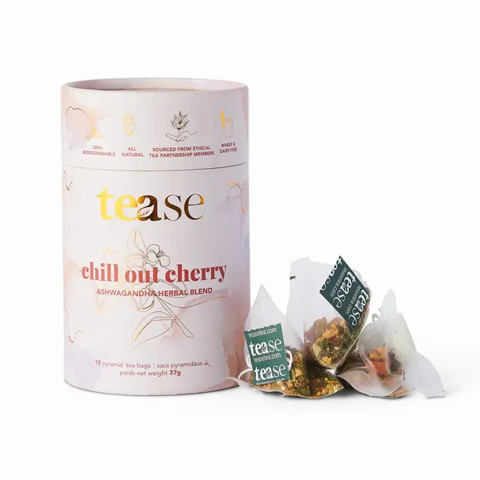 Tease Chill Out Cherry Ashwagandha Tea Blend Rings
