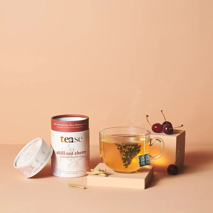 Tease Chill Out Cherry Ashwagandha Tea Blend Rings