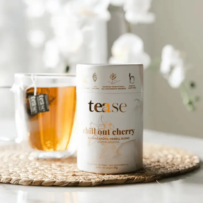 Tease Chill Out Cherry Ashwagandha Tea Blend Rings