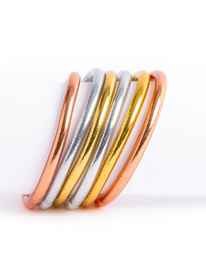 Temple Bangle Gold Thick Monarch Market Bracelets