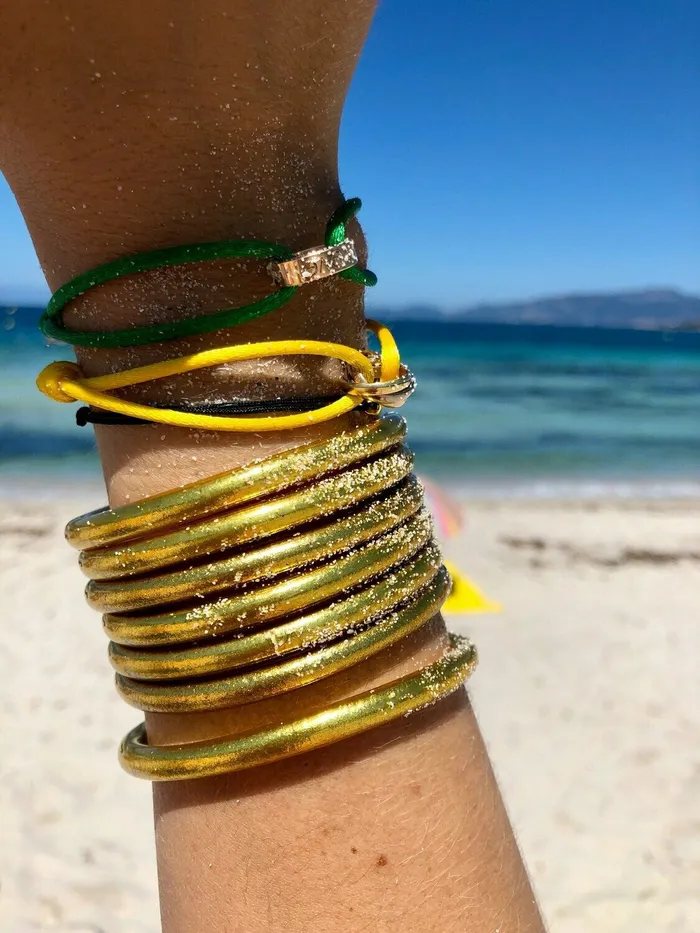 Temple Bangle Gold Thick Monarch Market Bracelets